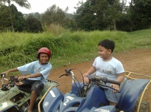 Adit & Fasha with ATV